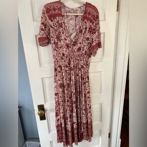 NWT KNOW ROSE MAXI DRESS SIZE LARGE